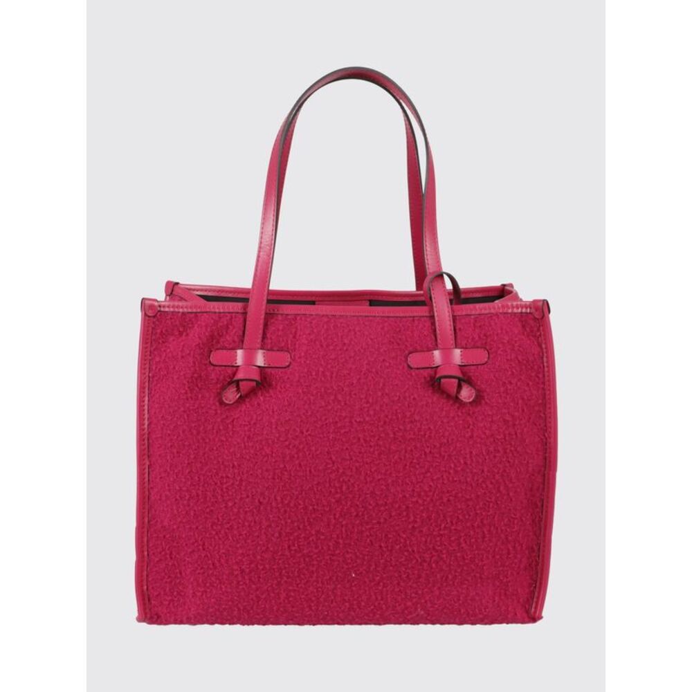 Gianni Chiarini Marcella Wool Tote Bag With Leather Handles And Inner Pouch